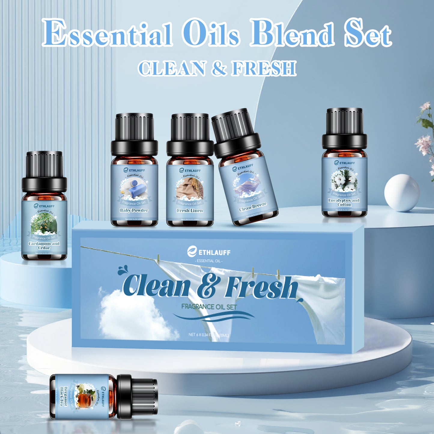 Mens Essential Oils Set, Men Scents Fragrance Oil, Essential Oils f... - 10ml
