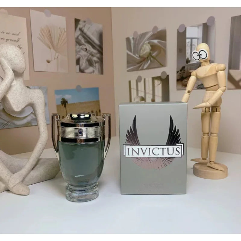 100ML 3.4FL.OZ Men's Perfume Woody Aquatic Notes Fresh Ocean Fragrance Spray Parfum Warrior Trophy Perfume Long-lasting Male