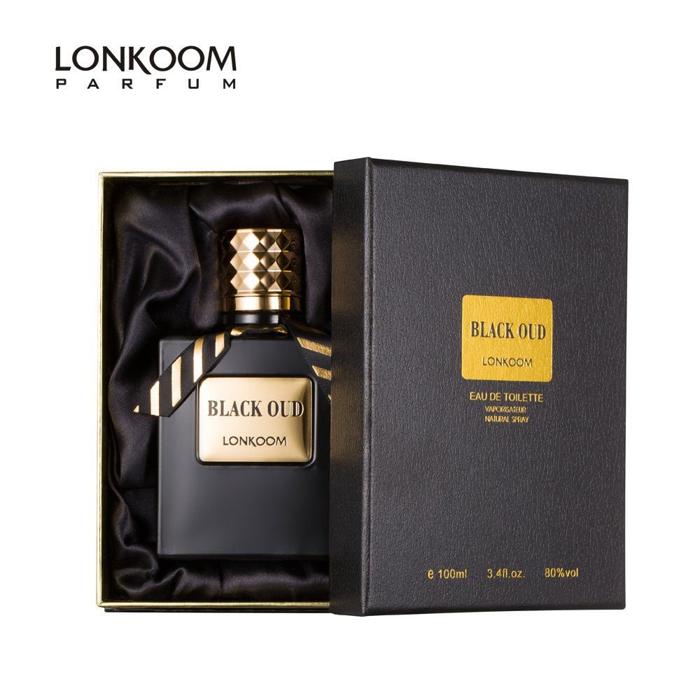 LONKOOM Black OUD Perfume - Eau De Toilette, Woody Scent
