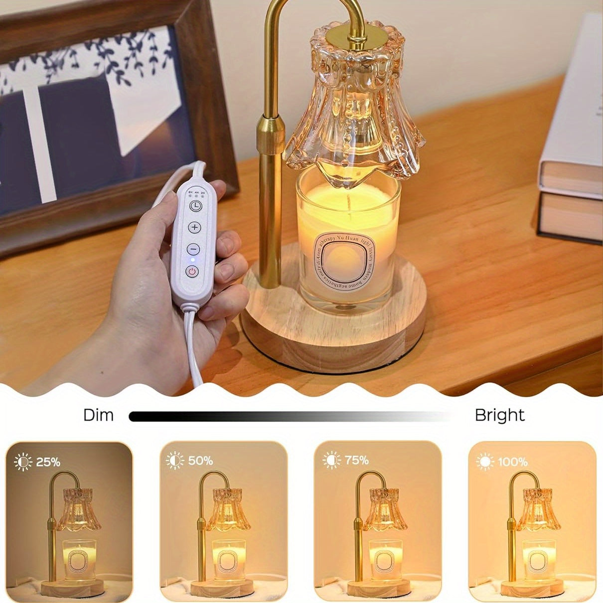 Candle Warmer Lamp 2-Pack Adjustable Fragrance Wax Heater