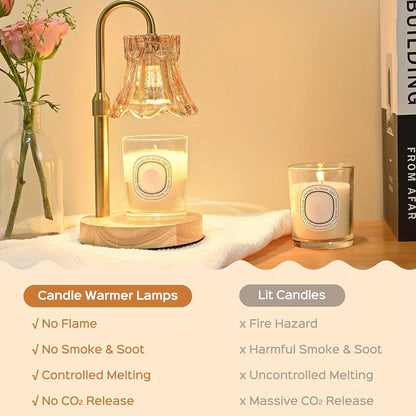 Candle Warmer Lamp 2-Pack Adjustable Fragrance Wax Heater