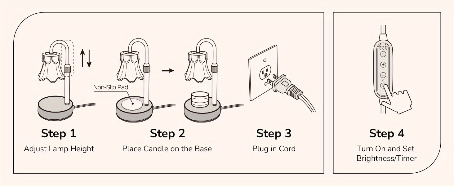 Candle Warmer Lamp 2-Pack Adjustable Fragrance Wax Heater