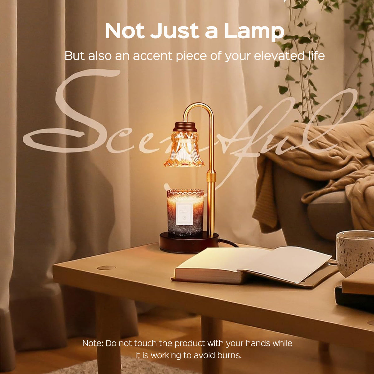 Fragrance Candle Warmer Lamp 2-Pack Adjustable with Dimmer