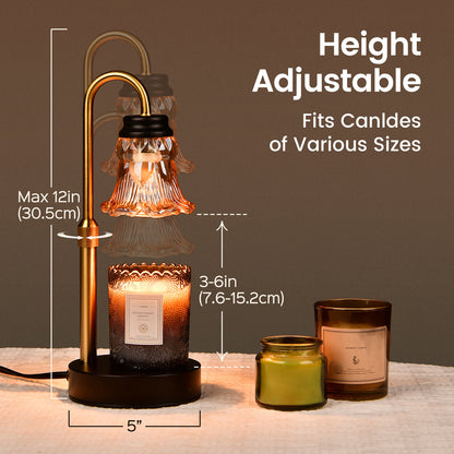 Fragrance Candle Warmer Lamp 2-Pack Adjustable with Dimmer