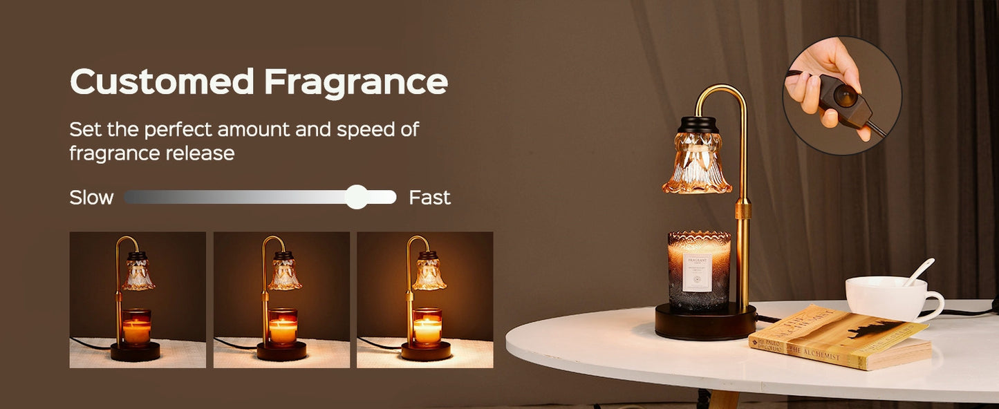 Fragrance Candle Warmer Lamp 2-Pack Adjustable with Dimmer