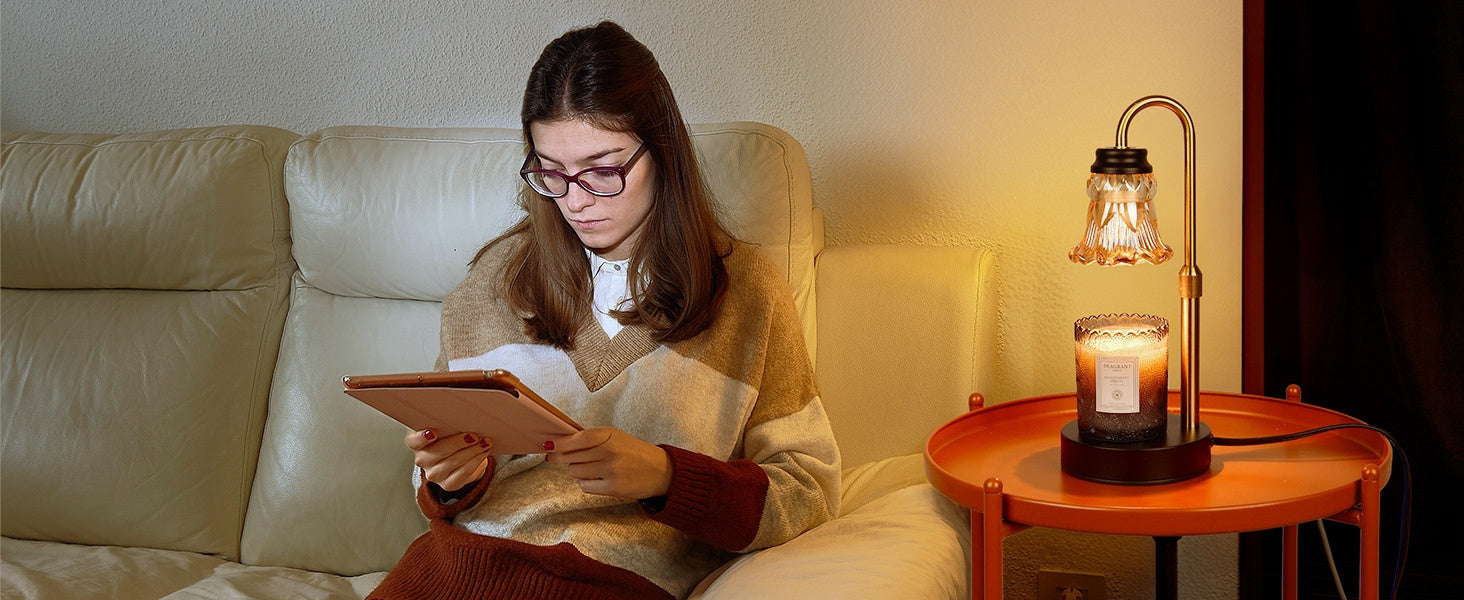 Fragrance Candle Warmer Lamp 2-Pack Adjustable with Dimmer