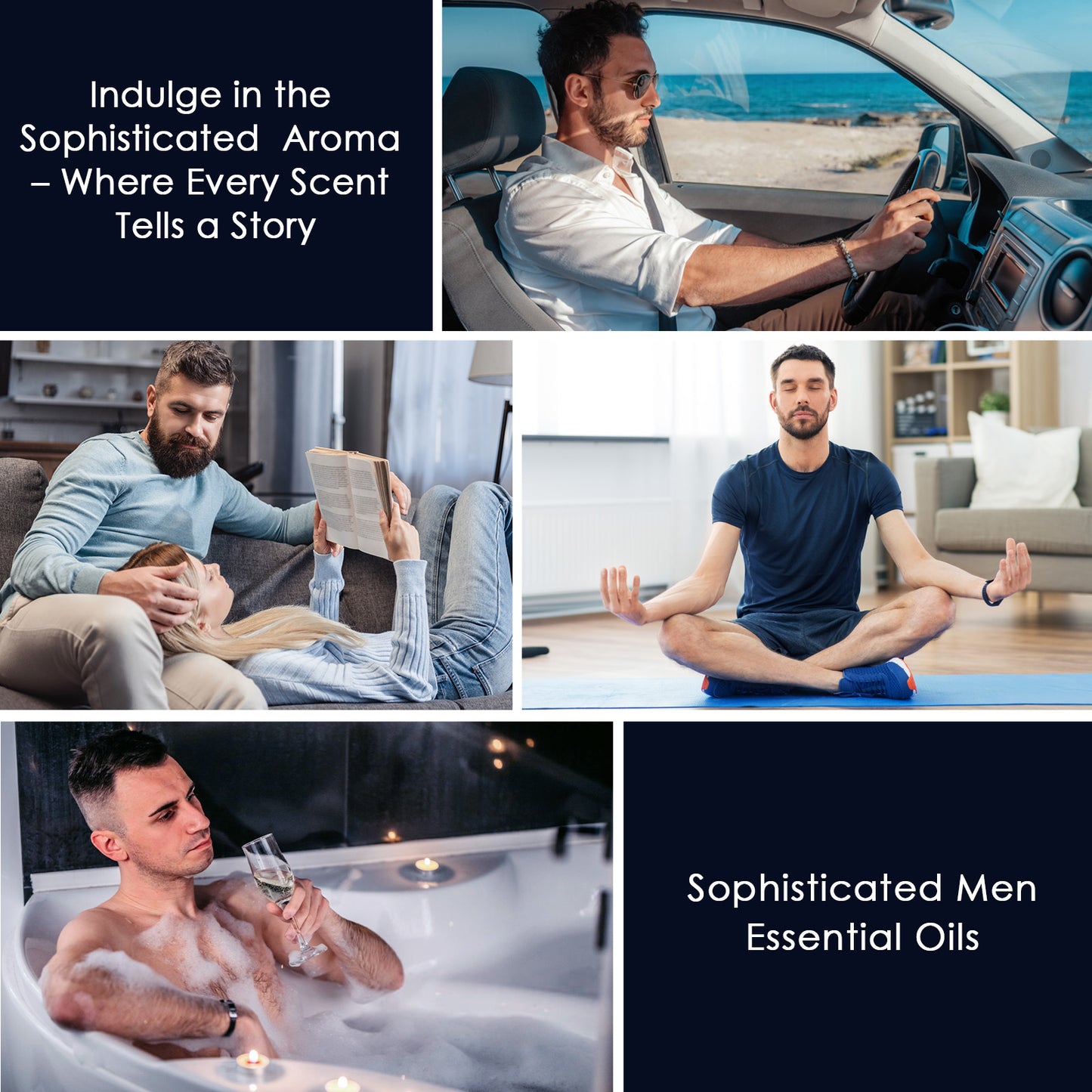 Mens Essential Oils Set, Men Scents Fragrance Oil, Essential Oils f... - 10ml