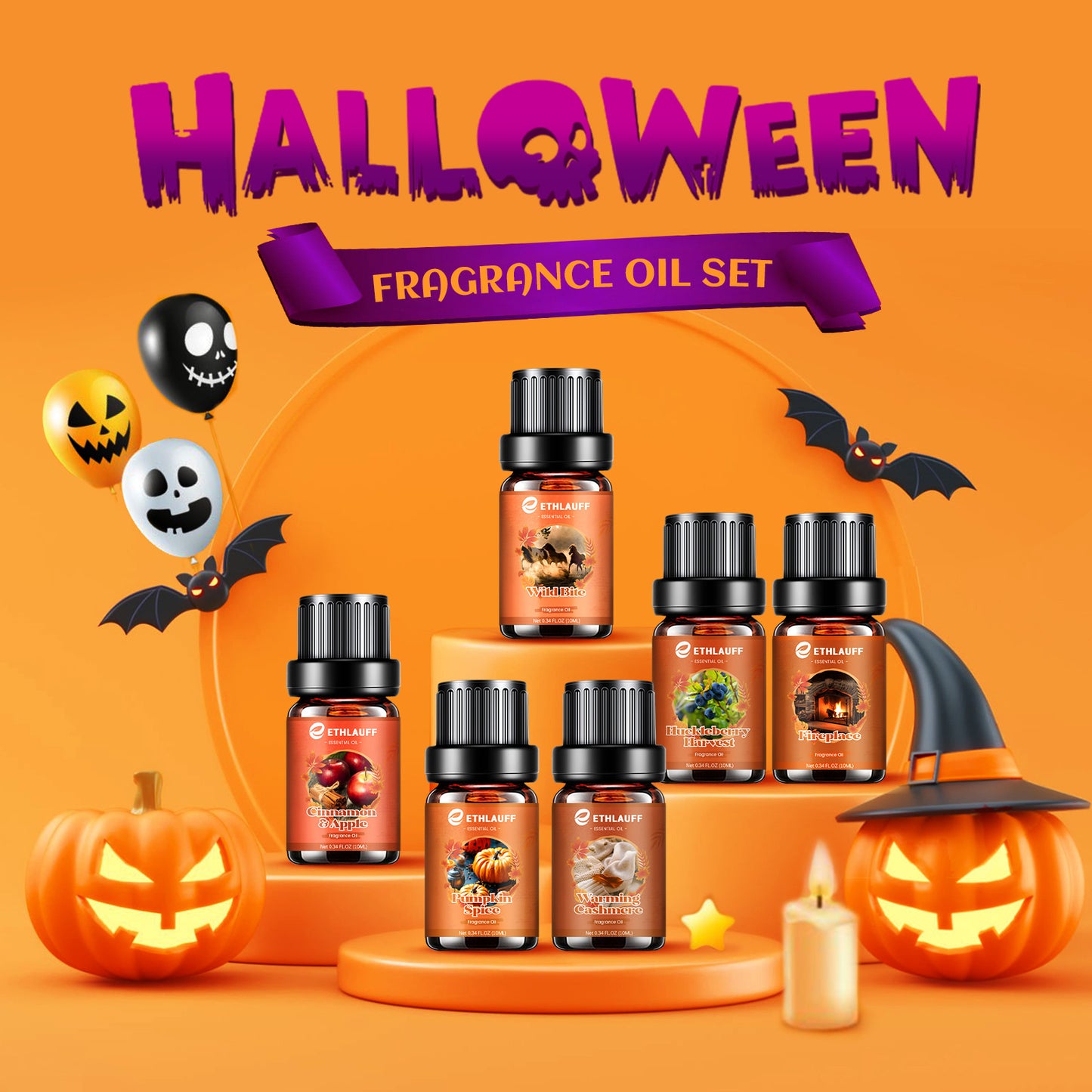 Mens Essential Oils Set, Men Scents Fragrance Oil, Essential Oils f... - 10ml