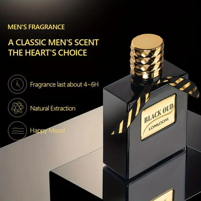 LONKOOM Black OUD Perfume - Eau De Toilette, Woody Scent