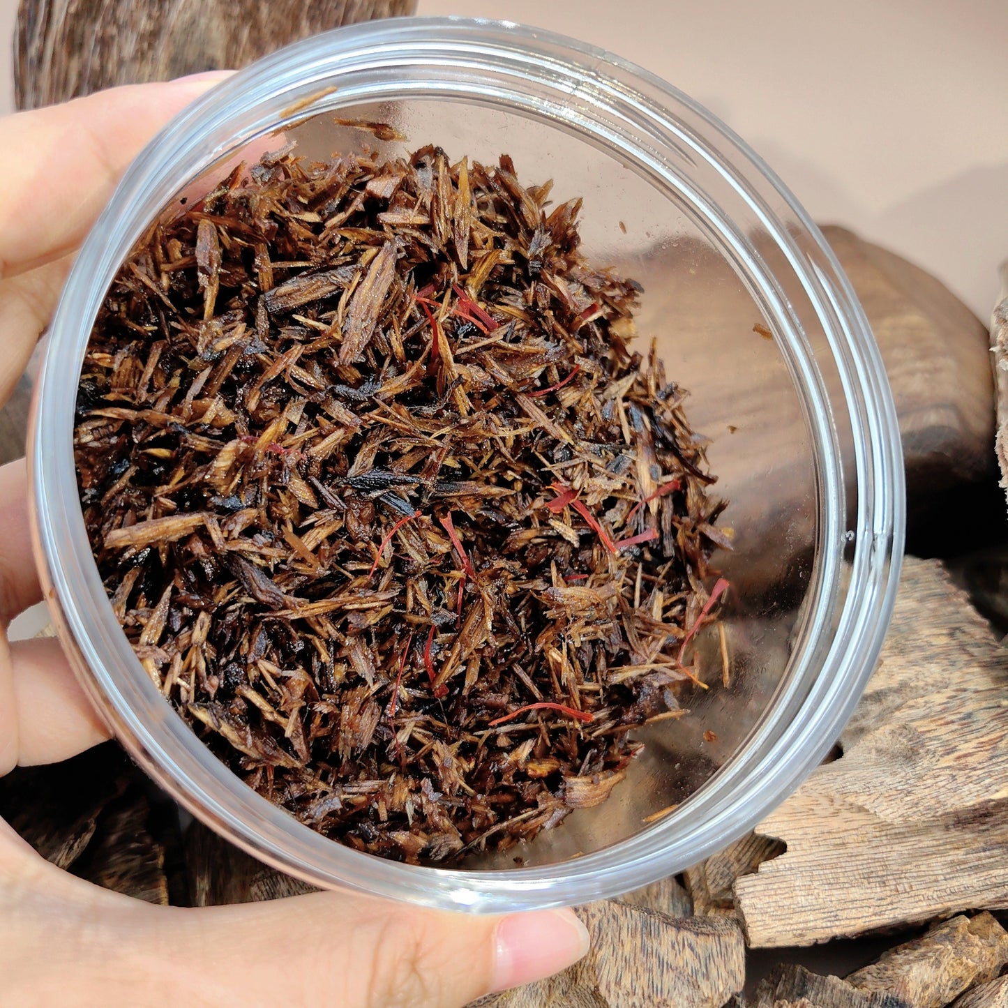 [80g Premium Smokeless Oud Incense] 80g Premium Oud Bakhoor Incense - Natural Lavender Aroma, Wood Material, Ideal for Ramadan & Eid ul Adha, Smokeless, No Feathers