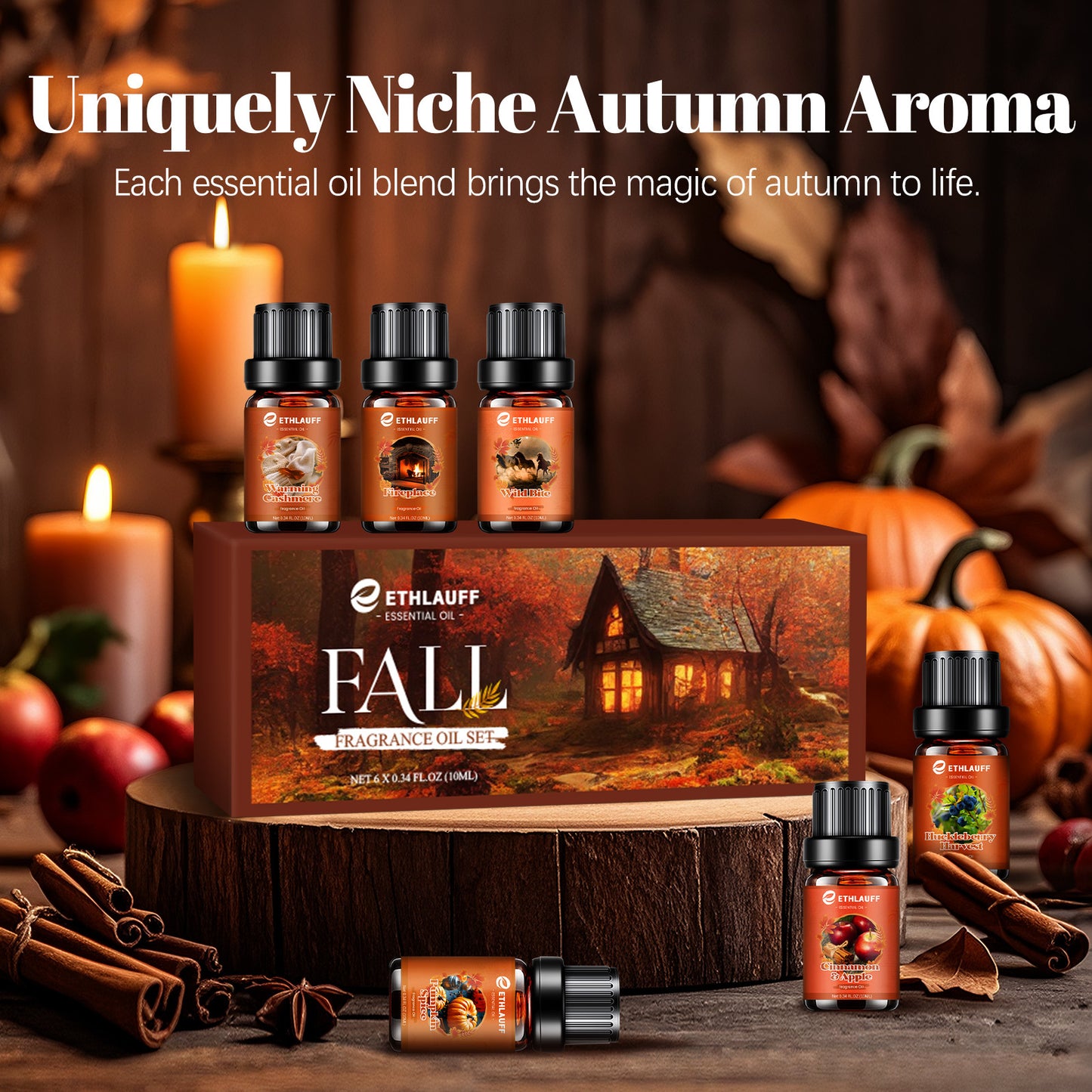 Mens Essential Oils Set, Men Scents Fragrance Oil, Essential Oils f... - 10ml