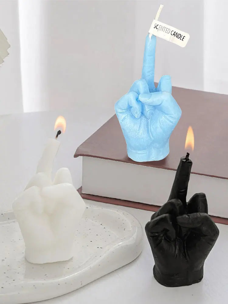 Middle Finger Scented Candle Funny Fragrance Candle Soy Wax Candle ... - 100ml