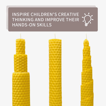 10pcs Beeswax Candles Handmade No Fragrance No Additives Luxury High - 100ml