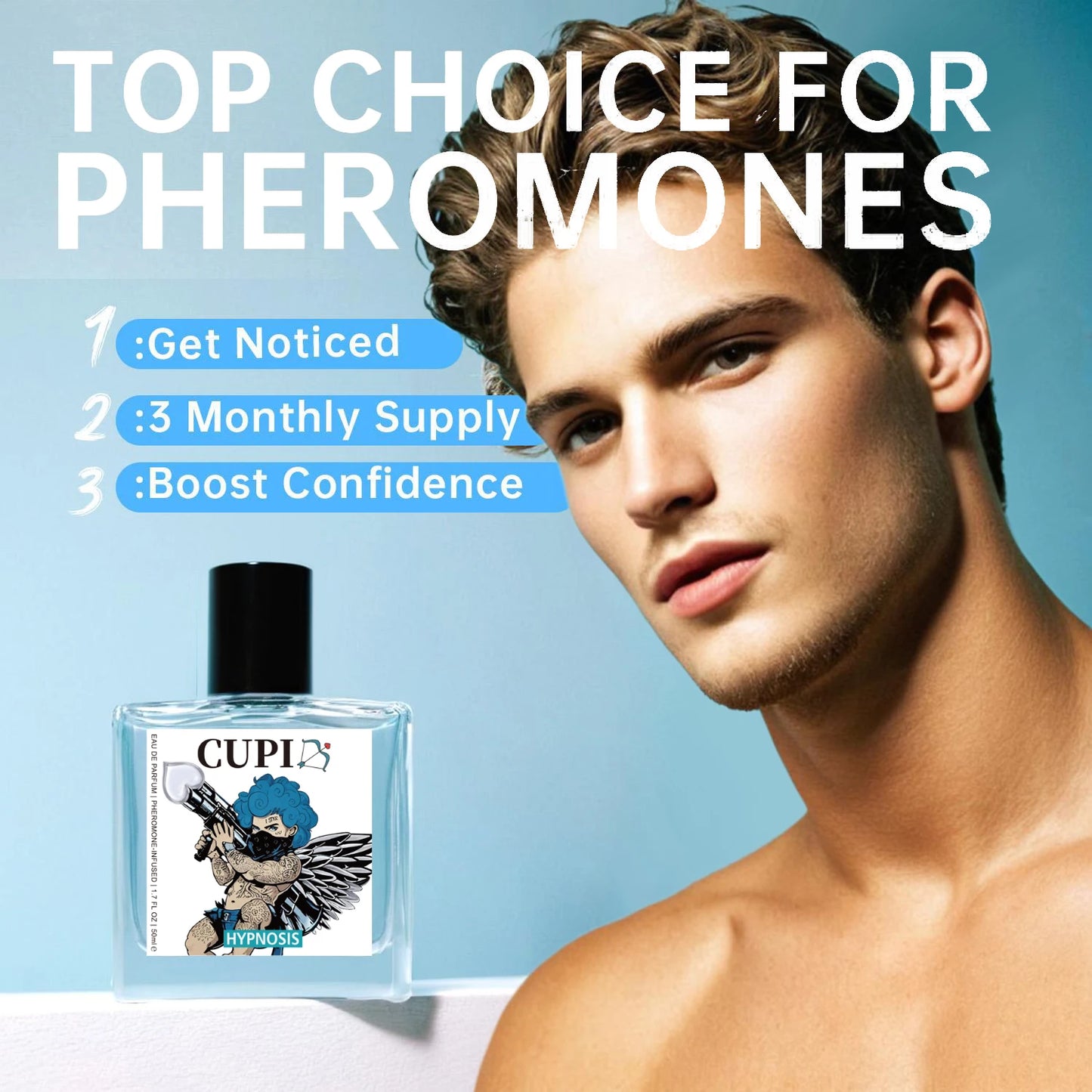 50ml Cupid Hypnosis Pheromone Perfume Long Lasting Enhances Intimac...