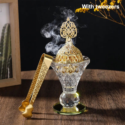 1pc Glass Incense Burner Set Desktop Ornament Portable Creative Hom... - 100ml