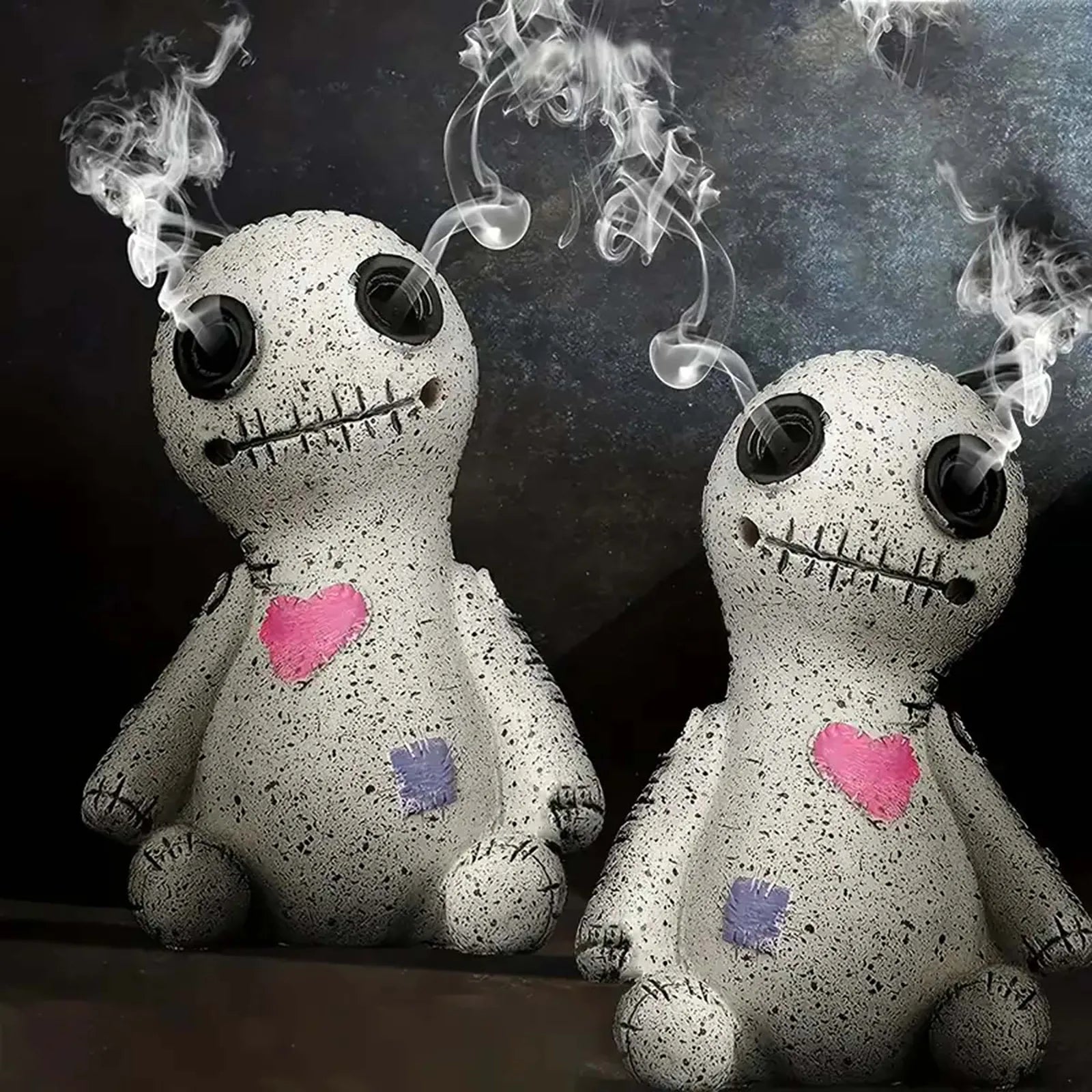 Voodoo Doll Incense Burner – Resin Desktop Decor for Home