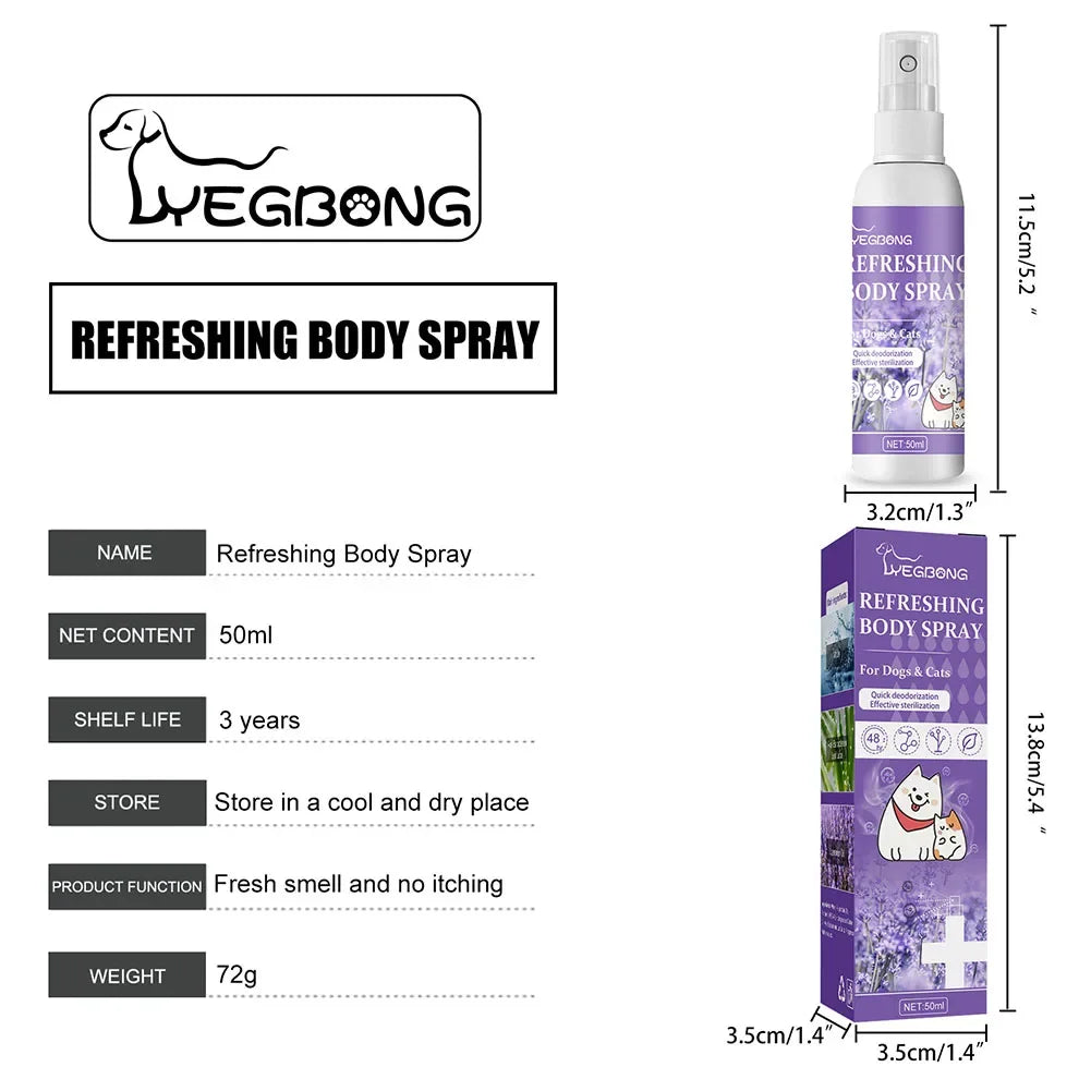 Lavender Oil Dog Deodorizer Spray Long Lasting Puppies Cats Dogs fo...