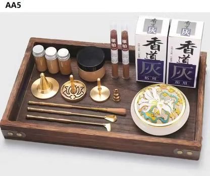 Brass Incense Burner Set – Holder & Fragrance Kit for Yoga - 100ml