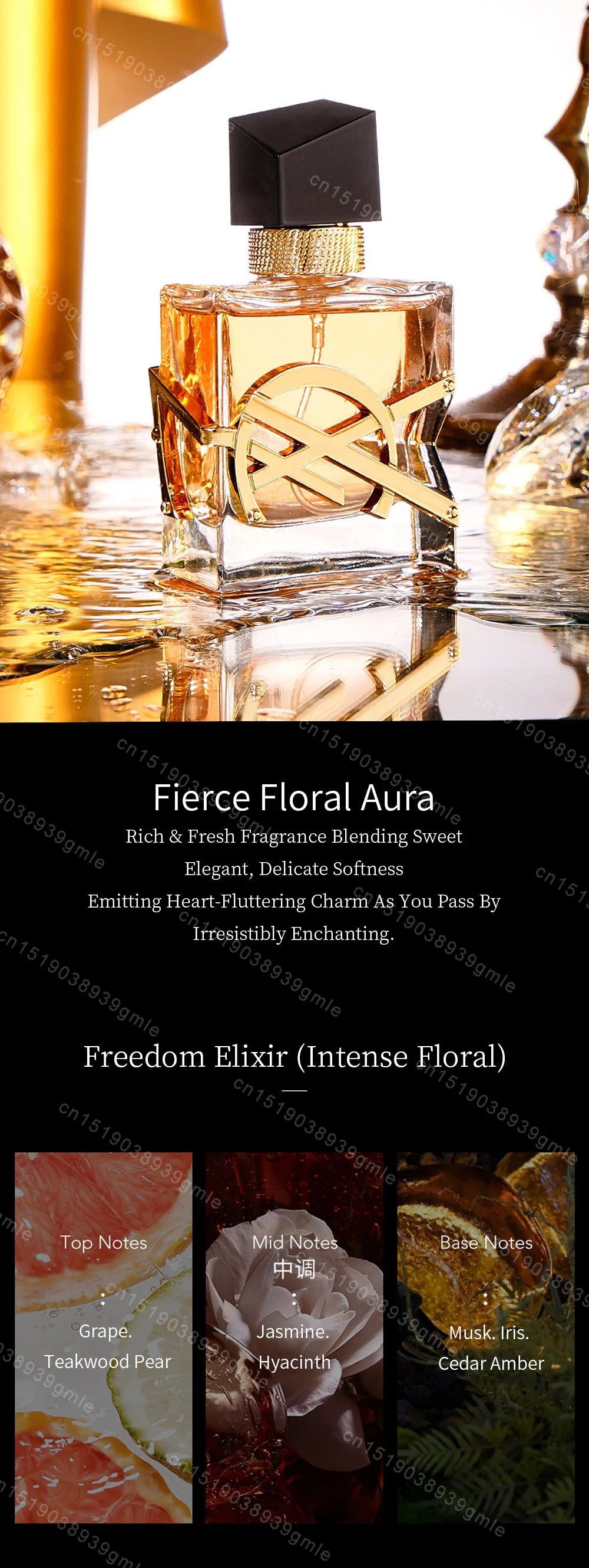 Long-Lasting Fragrance Floral Flavor Fresh Charm Cologne Attracts Love Pheromone Perfume Eau De Toilette