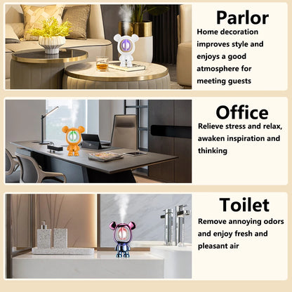 Aromatherapy Essential Oil Diffuser Air Desktop Wall Mounted Humidi... - 100ml