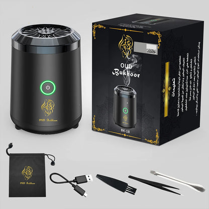 Portable Electric Incense Burner Arabic Bakhoor Aroma Diffuser Arabian Rechargeable Bukhoor Holder