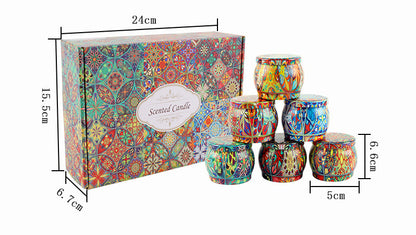 6 Piece Set Empty Aromatherapy Candle Jar Can Creative Fragrance Ca... - 100ml