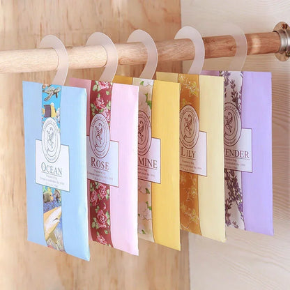 5/6pcs Smell Incense Hanging Decor Wardrobe Sachet Closet Car Hangi... - 100ml
