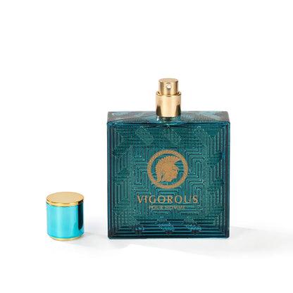 Eros EDP, Fougère Notes Men's Colognes Vanilla, Green Leaves, Fresh & Spicy Fragrance Spray for Man