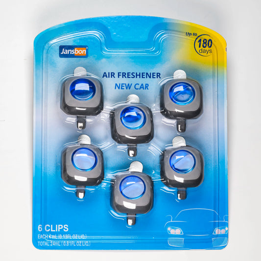Car Air Freshener Vent Clips – 6 Pack Long Lasting 180 Days