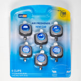 Car Air Freshener Vent Clips – 6 Pack 180 Days - 100ml