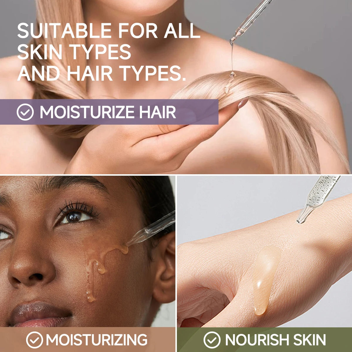 DioAuj 1PCS Essential Oil with Dropper ROSE Face Body Skin Care Aro... - 100ml