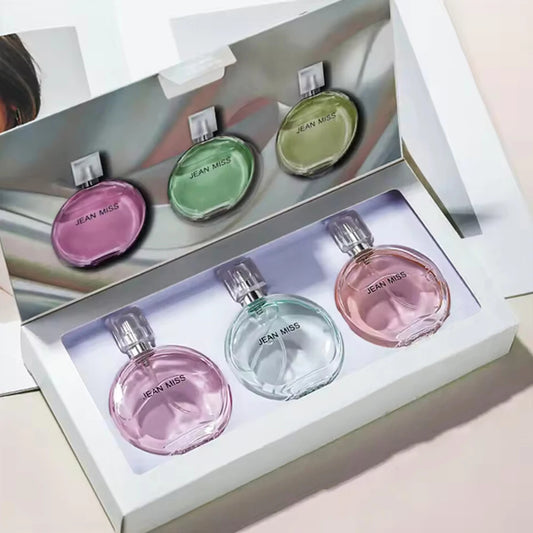 Jean Miss Women Perfume  Gift Box 3PCS Set Feminine Charm Lasting Fragrance