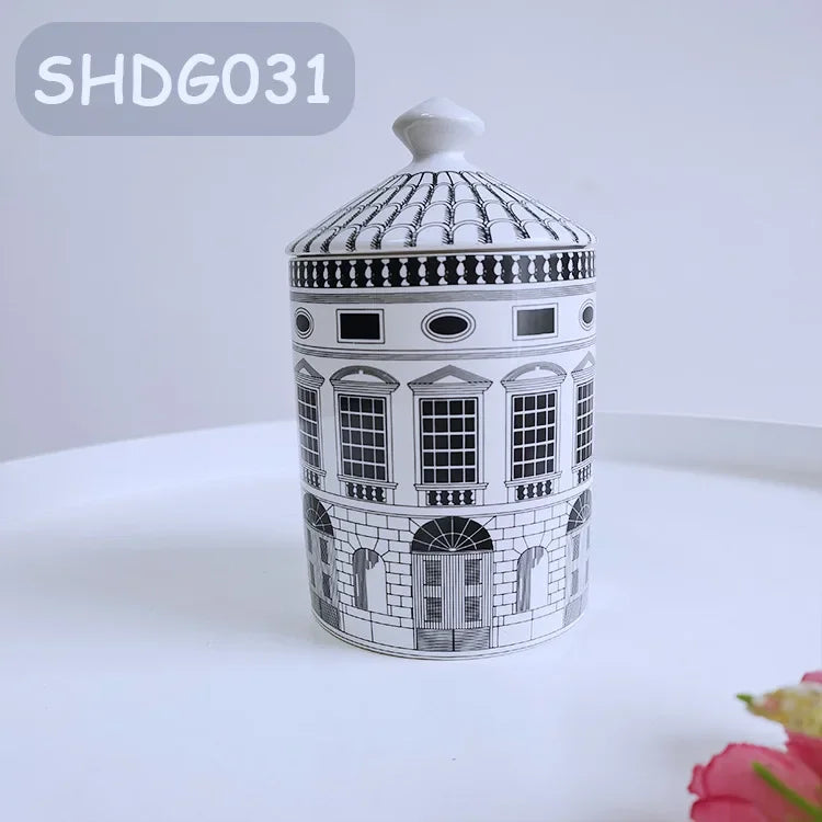 Creative Face Aromatherapy Candle Jar Ceramic Jewelry Storage Jar B... - 100ml