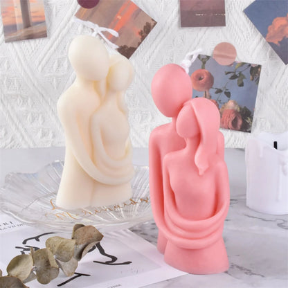 3D Embracing Men Women Scented Candle Simple Couple Lover Body Soy ... - 100ml