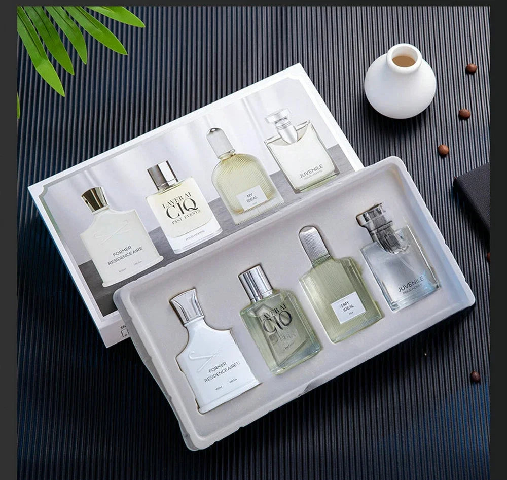 Men Perfume Gift Box 100ml Four Piece Set Lasting Fragrance Body Sp...