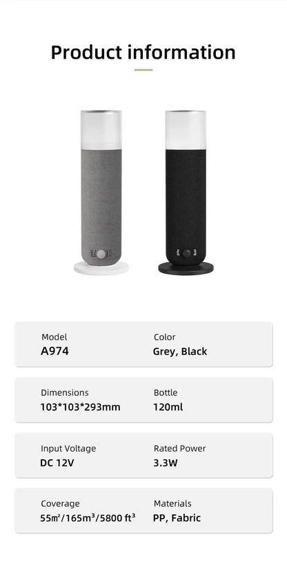 Hotel Room Fragrance Diffuser Machine Waterless Essential Oil Diffu... - 100ml