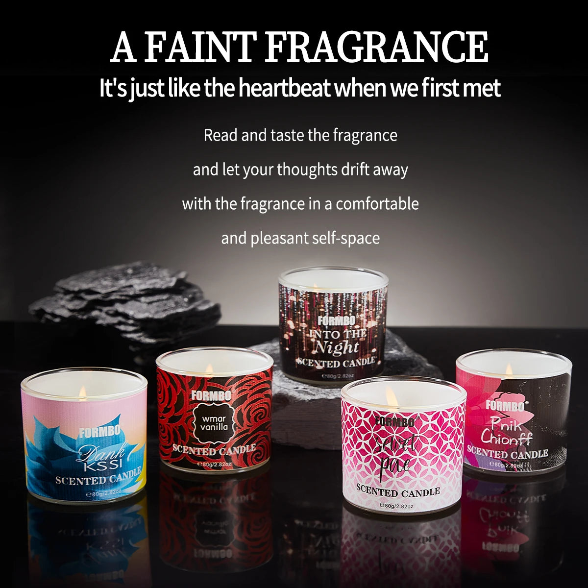 Smokeless scented candle Long-lasting diffuser eau fragrance aids sleep and relaxes stress The air in the bedroom, living room,