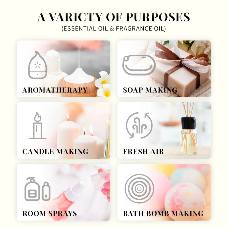 Essential Oils for Diffuser – EVOKE 100ml Multi-Flavor Set