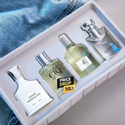 Men Perfume Gift Box 100ml Four Piece Set Lasting Fragrance Body Sp...