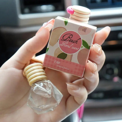 Hanging Car Interior Aromatherapy, Car Air Freshener, Long Lasting Fragrance For Car & Home Lemon / Peach Flower / Coconut /Oud