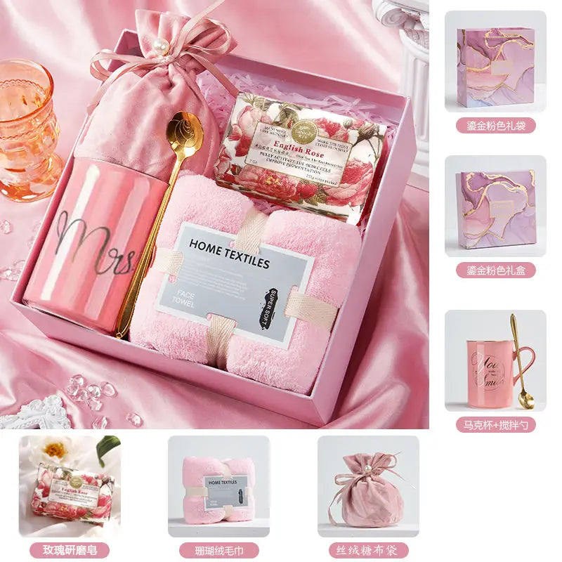 Wedding Bridesmaid Gift Box Set Practical Birthday Fem Omsmen and B...