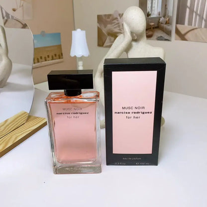 Elegant Musk Floral Eau de Toilette for Women, Luxury Pink Bottle Perfume, Day to Night Fragrance, Free Shipping