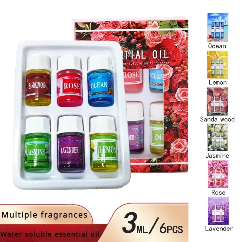 6pcs/set Essential Oils Gift Box Aroma Diffuser Air Humidifier Wate...