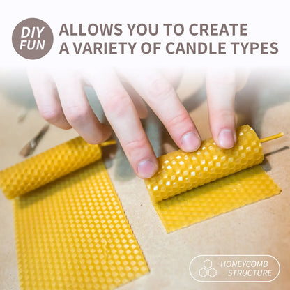 10pcs Beeswax Candles Handmade No Fragrance No Additives Luxury High - 100ml