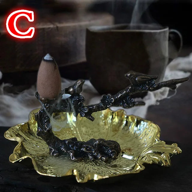 Incense Burner Aroma Burner Creative Lotus Bunrer Cones Backflow In... - 100ml
