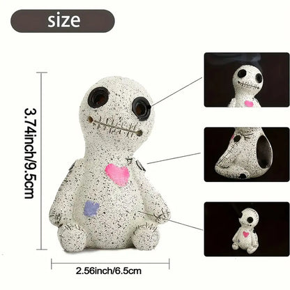 Voodoo Doll Incense Burner – Resin Desktop Decor for Home