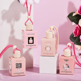 Pink car fragrance car interior accessories, perfume pendant car supplies, fresh air car fragrance