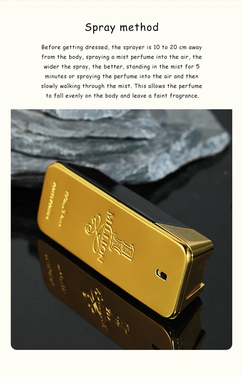1 Million Gold Cologne Deodorants Lasting Strong Masculine Men