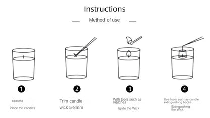 Aromatherapy essential oil candle smokeless soybean candle cup hous... - 100ml