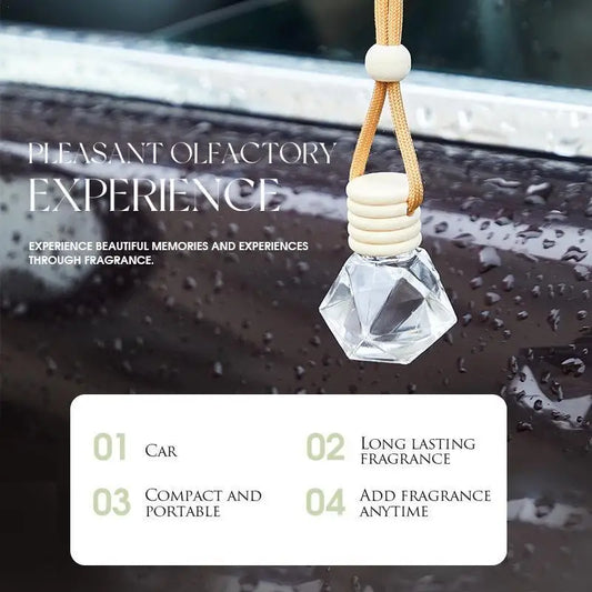 Hanging Car Interior Aromatherapy, Car Air Freshener, Long Lasting Fragrance For Car & Home Lemon / Peach Flower / Coconut /Oud